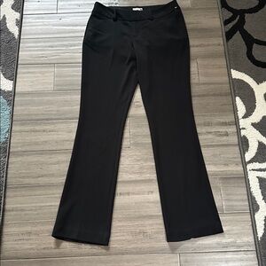 Merona Womens Black Modern Style Straight Leg Stretch Dress Pants
